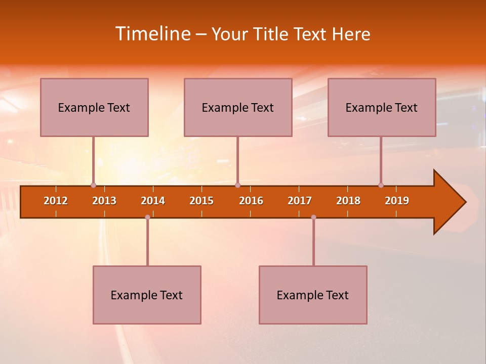 Wide Speeding Structure PowerPoint Template