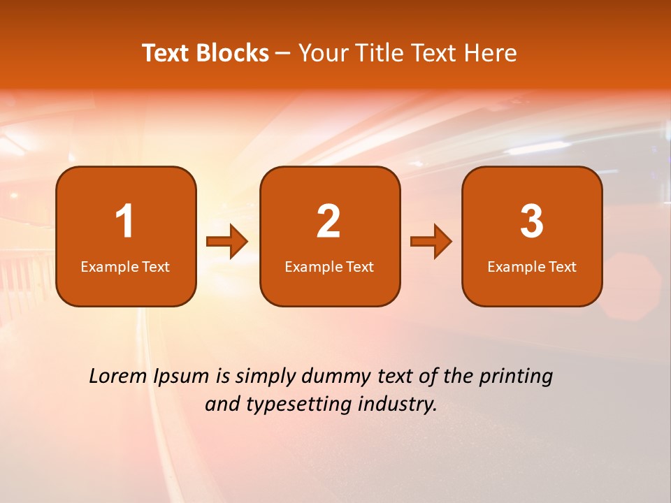 Wide Speeding Structure PowerPoint Template