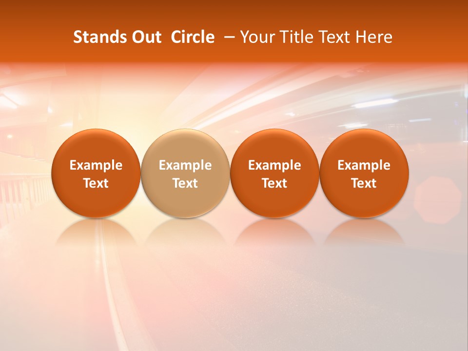 Wide Speeding Structure PowerPoint Template