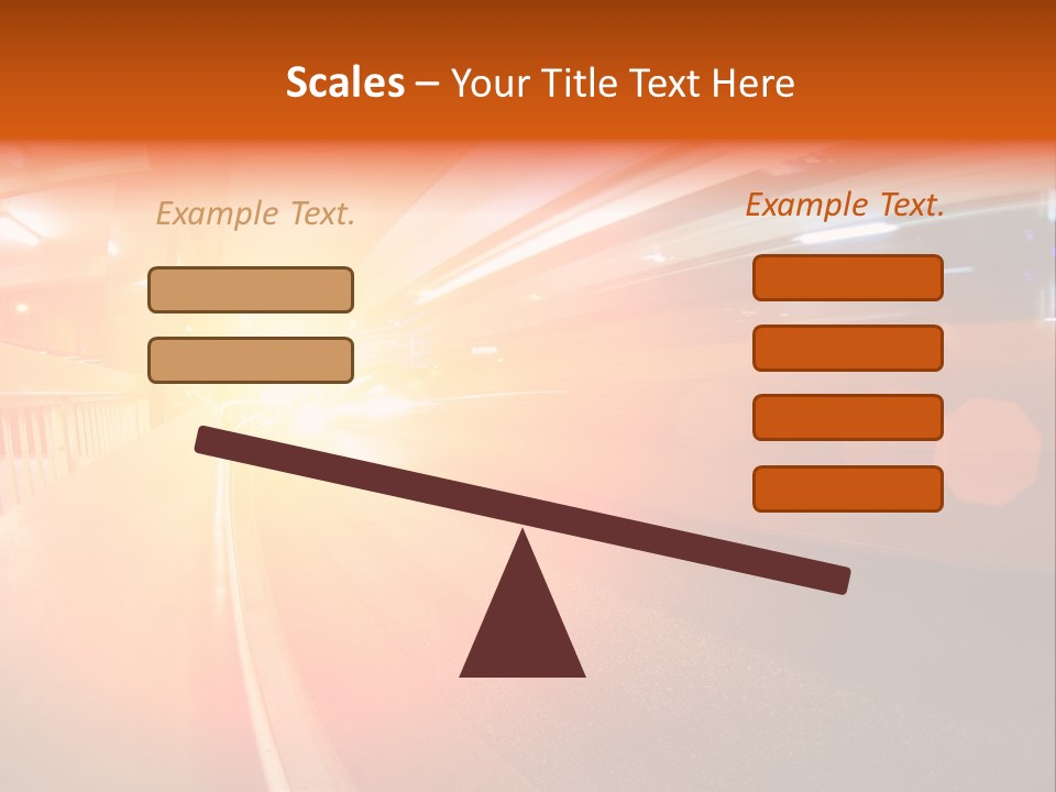 Wide Speeding Structure PowerPoint Template