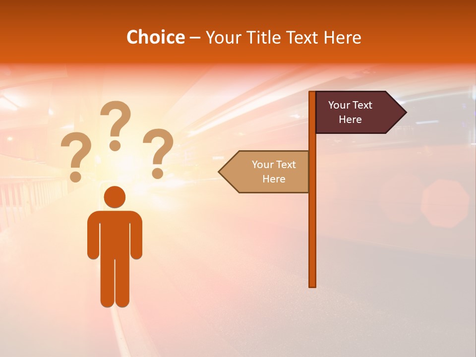 Wide Speeding Structure PowerPoint Template
