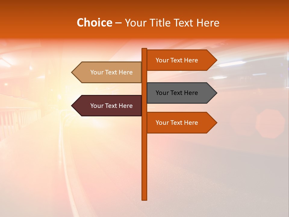 Wide Speeding Structure PowerPoint Template