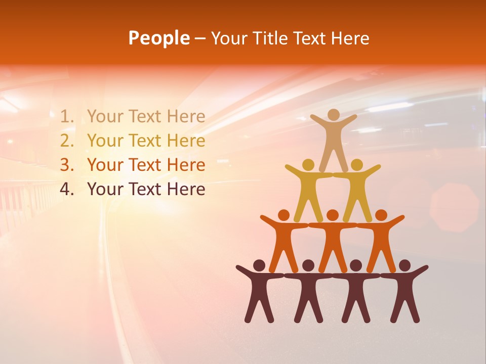 Wide Speeding Structure PowerPoint Template