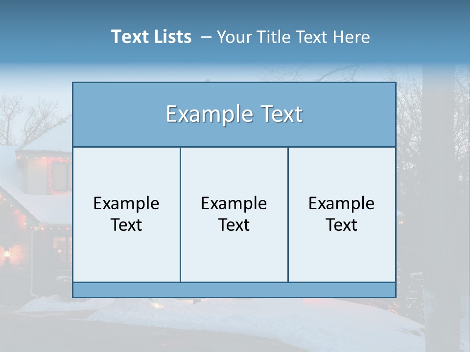 Holiday Winter Season PowerPoint Template