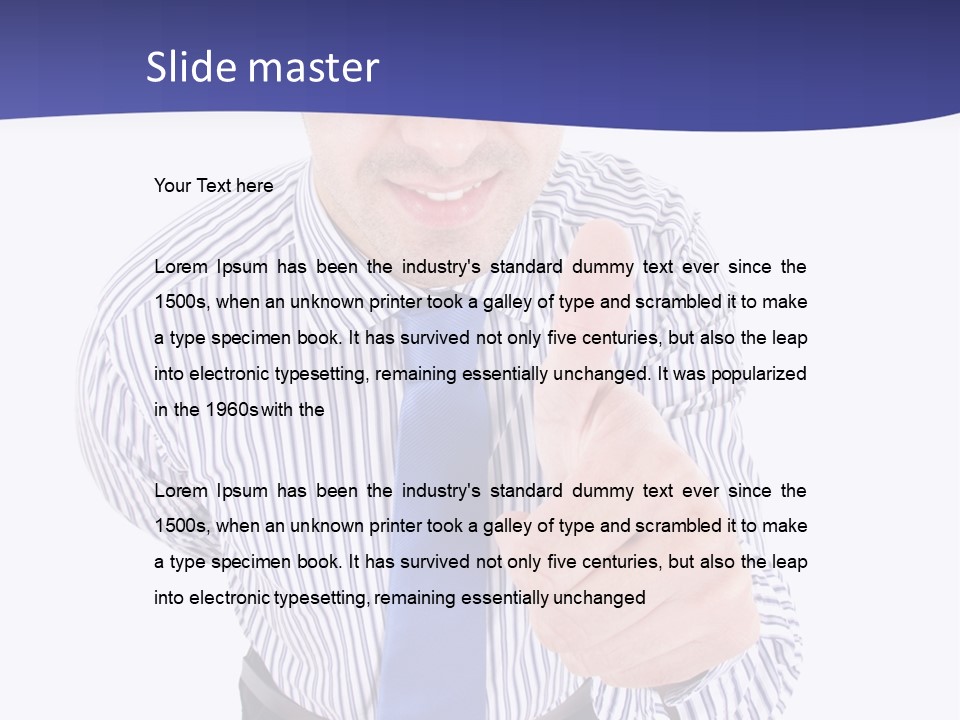 Executive Male Boss PowerPoint Template