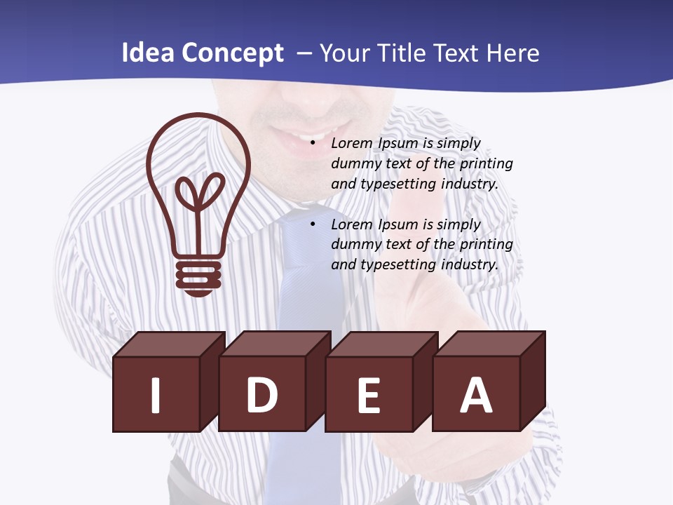 Executive Male Boss PowerPoint Template