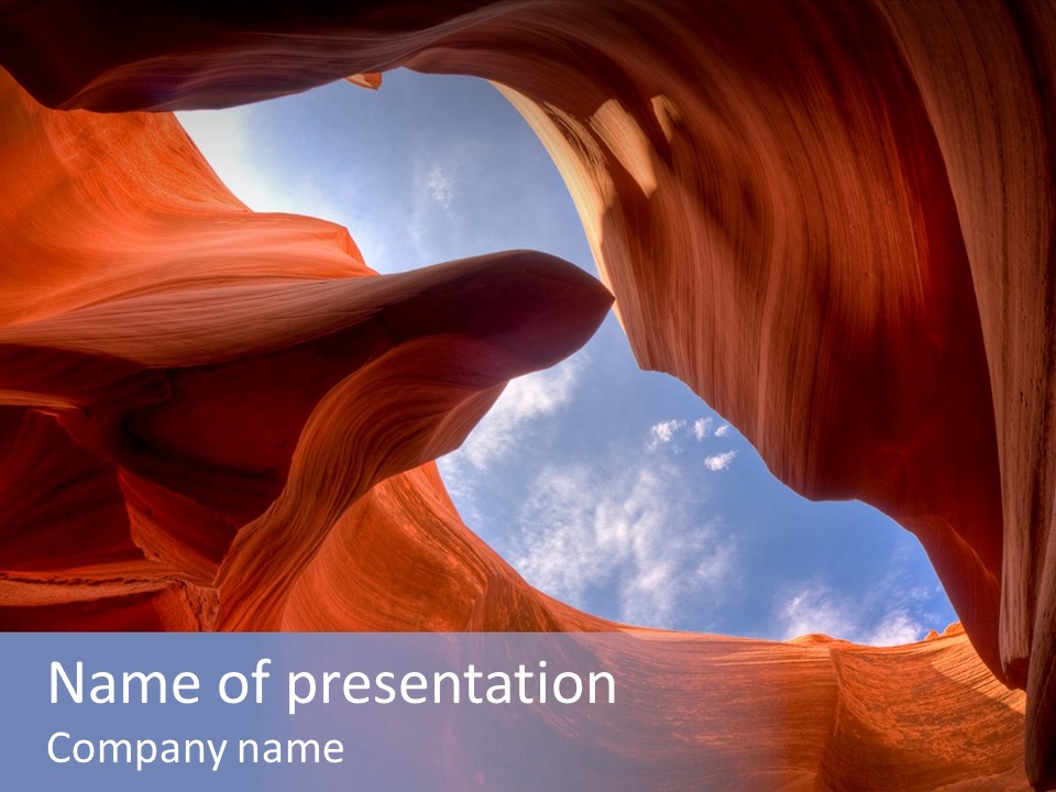 Curve Arid Lower PowerPoint Template