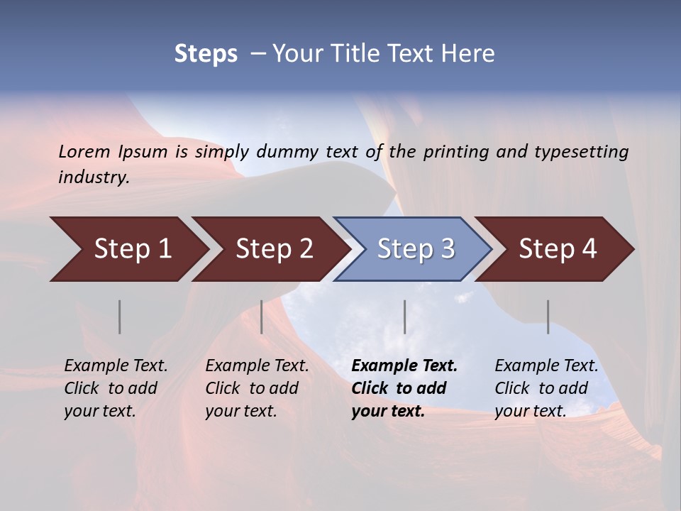 Curve Arid Lower PowerPoint Template
