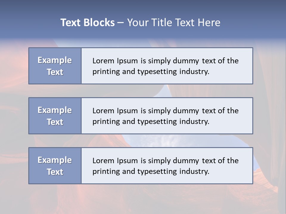 Curve Arid Lower PowerPoint Template