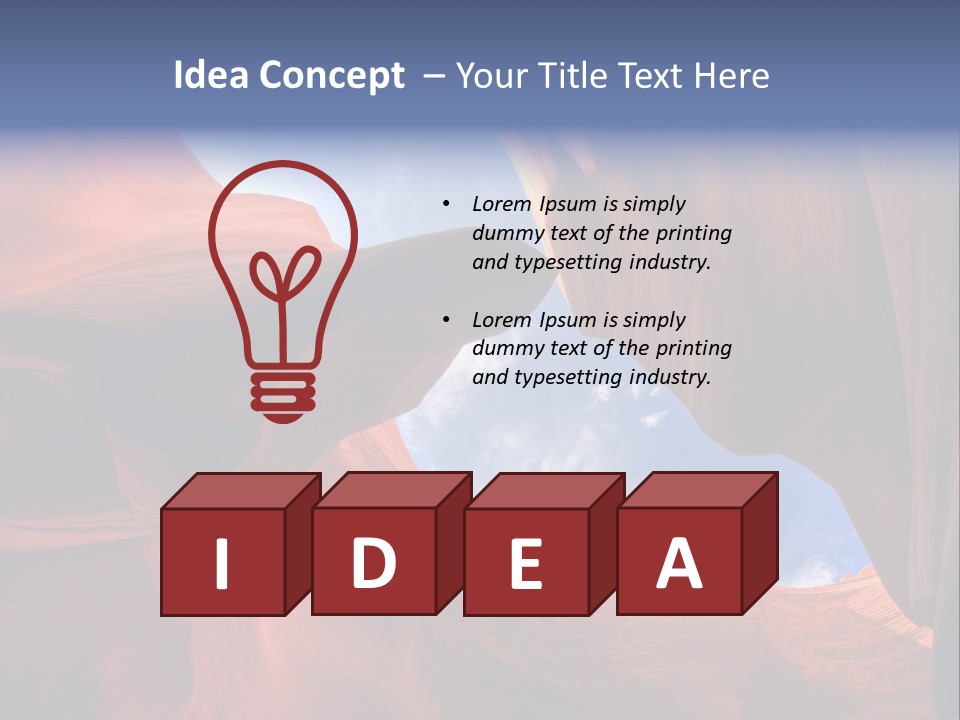 Curve Arid Lower PowerPoint Template