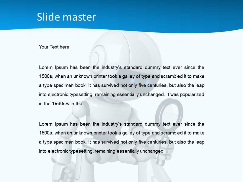 Mechanism Search Magnifying PowerPoint Template