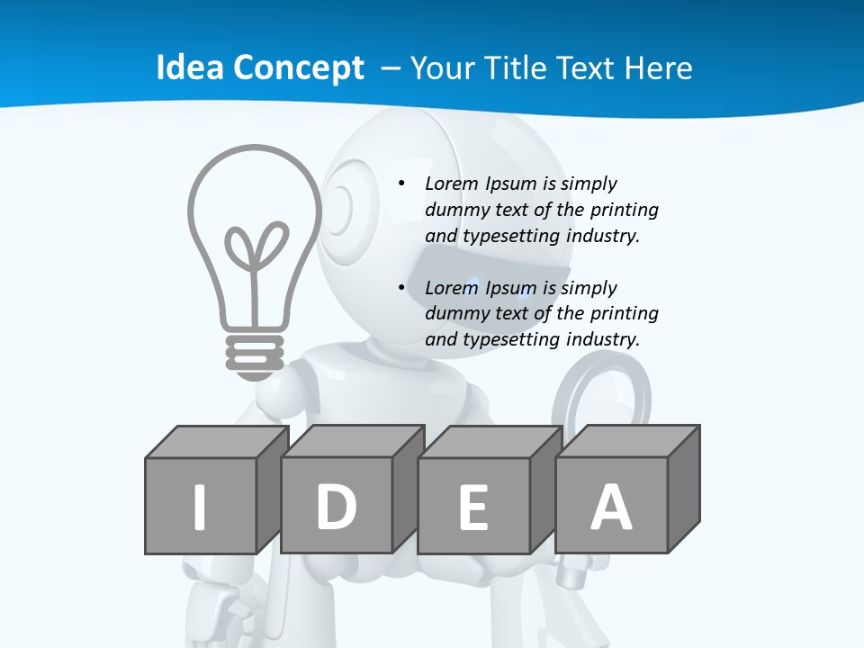 Mechanism Search Magnifying PowerPoint Template