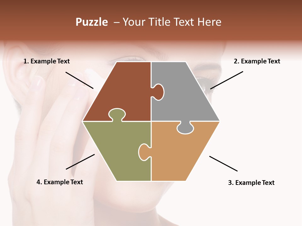 Adult Girl Smile PowerPoint Template