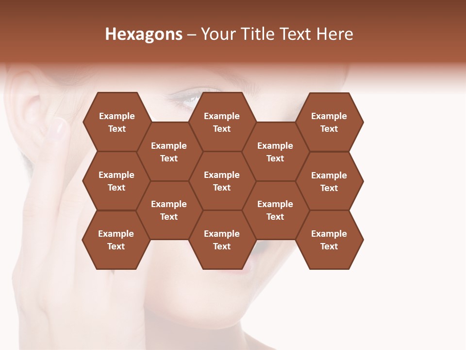 Adult Girl Smile PowerPoint Template