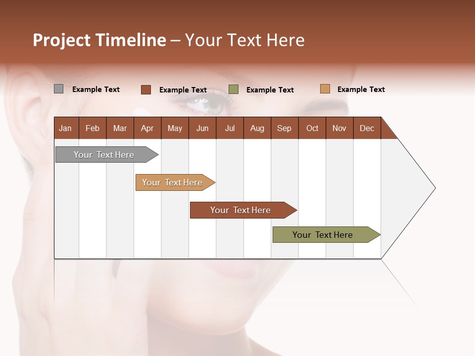 Adult Girl Smile PowerPoint Template