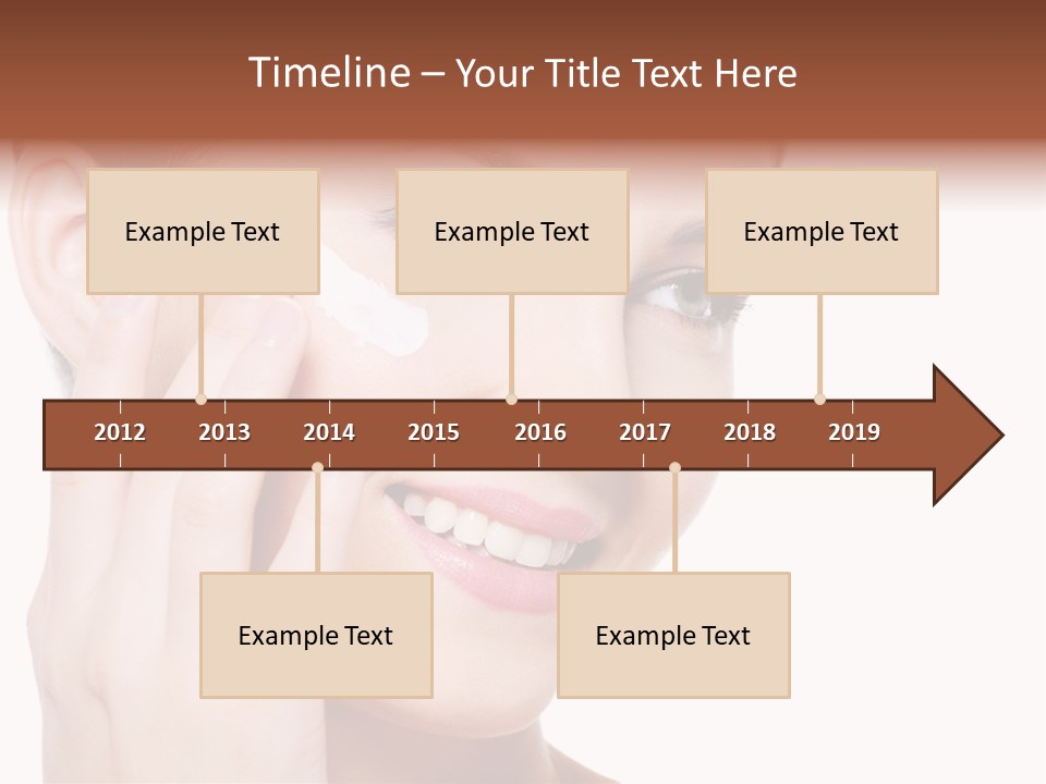 Adult Girl Smile PowerPoint Template