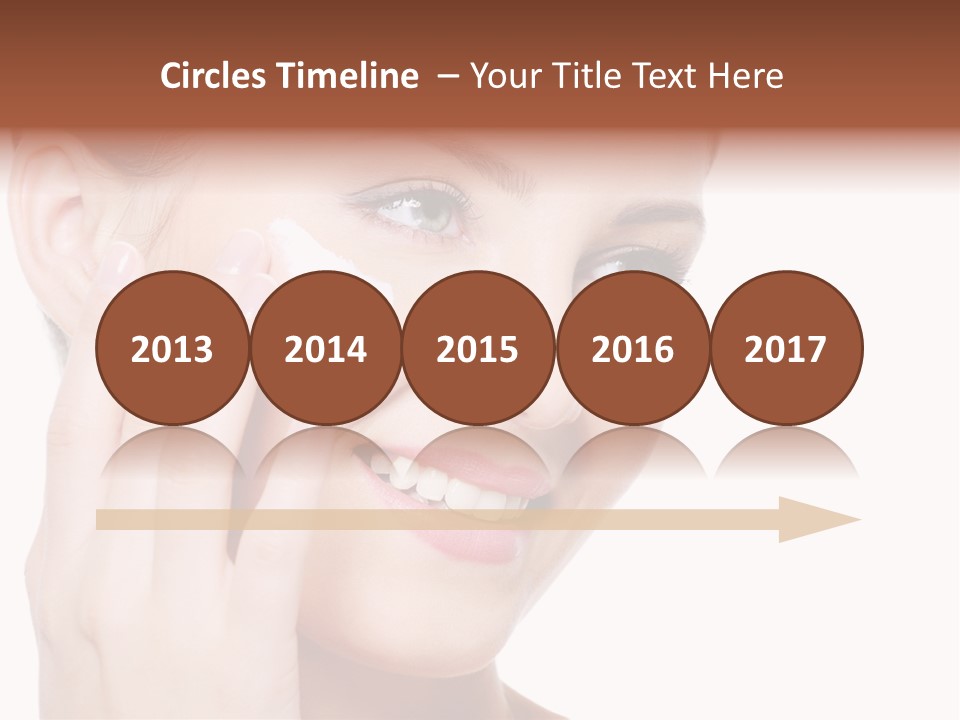 Adult Girl Smile PowerPoint Template
