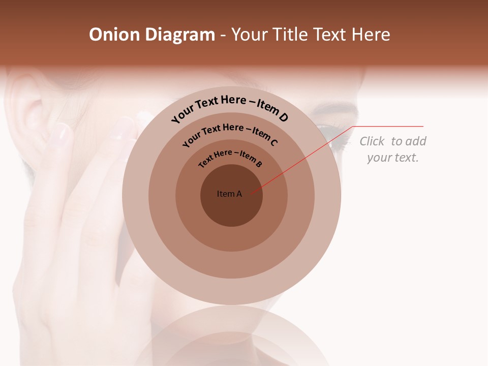 Adult Girl Smile PowerPoint Template