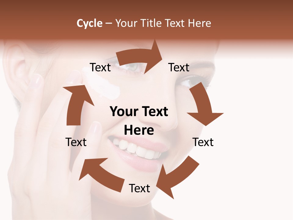 Adult Girl Smile PowerPoint Template