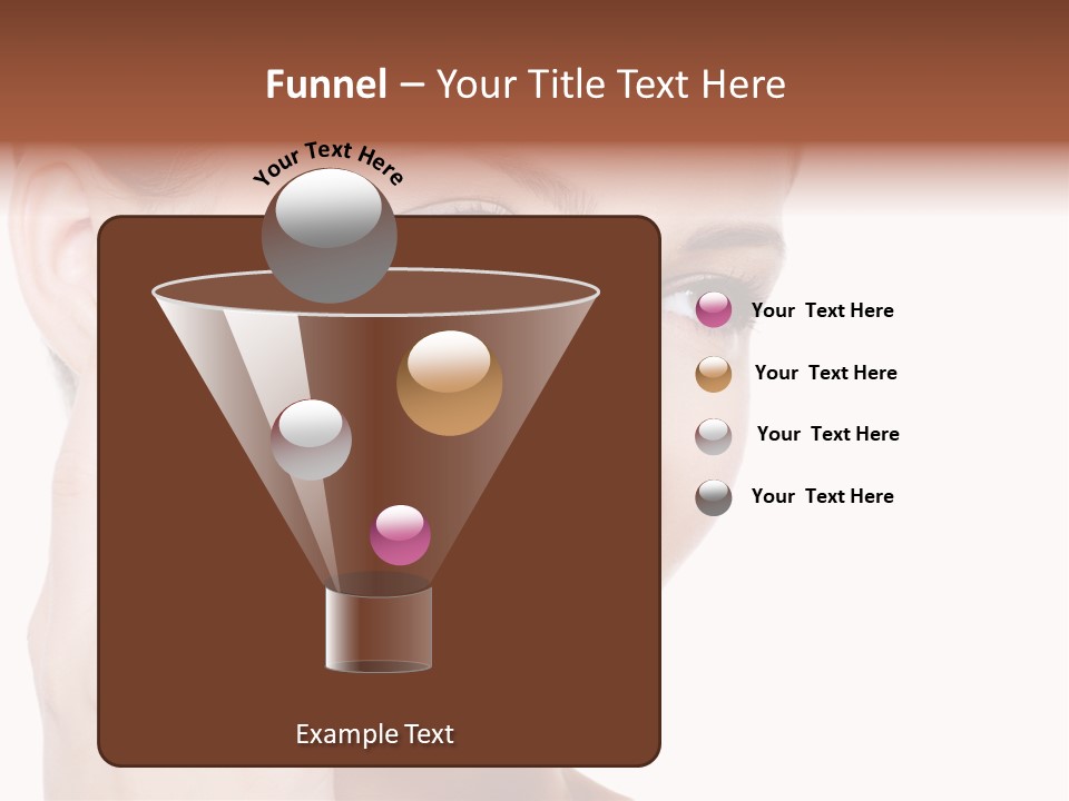 Adult Girl Smile PowerPoint Template