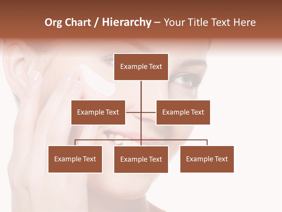 Adult Girl Smile PowerPoint Template