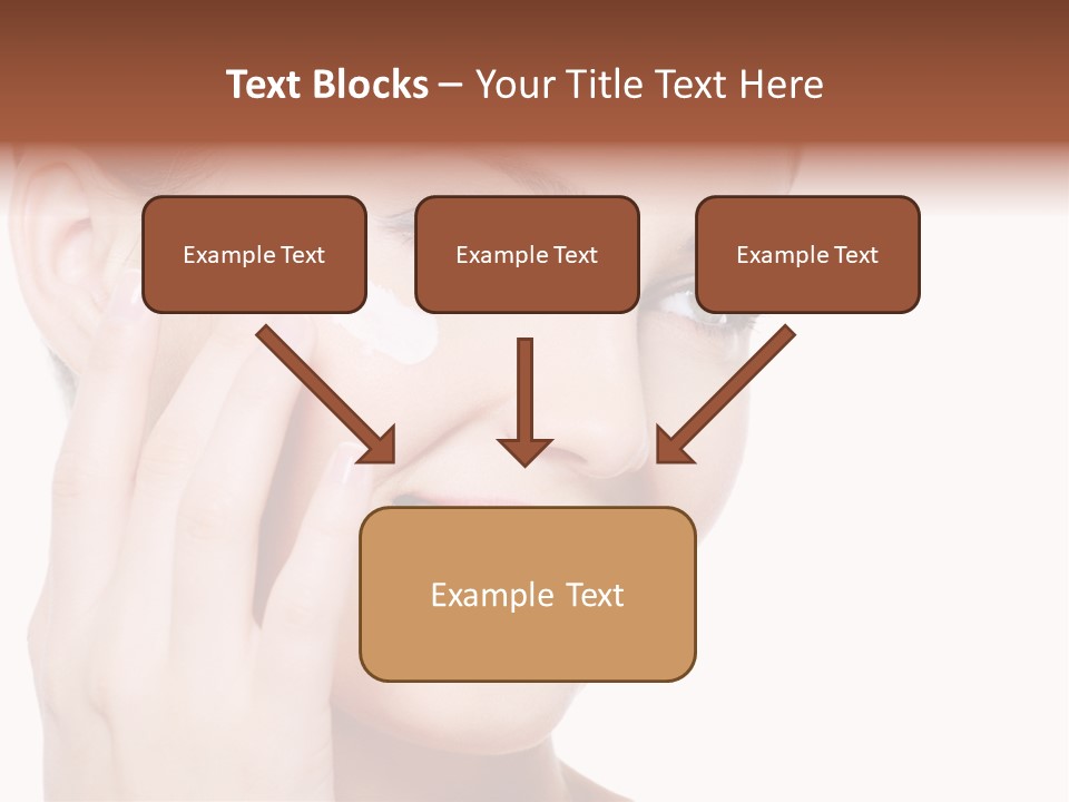 Adult Girl Smile PowerPoint Template