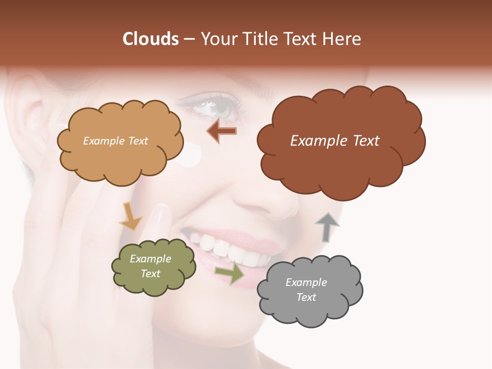 Adult Girl Smile PowerPoint Template