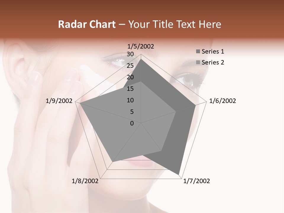 Adult Girl Smile PowerPoint Template