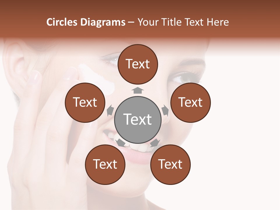 Adult Girl Smile PowerPoint Template