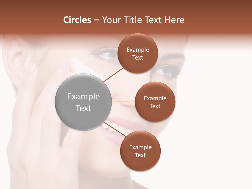 Adult Girl Smile PowerPoint Template