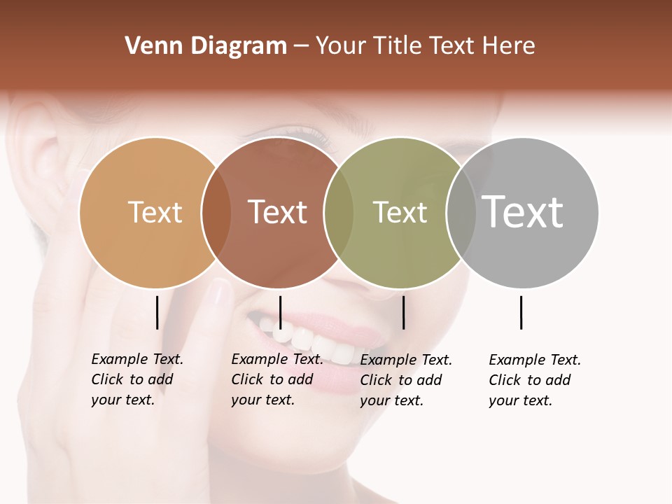 Adult Girl Smile PowerPoint Template