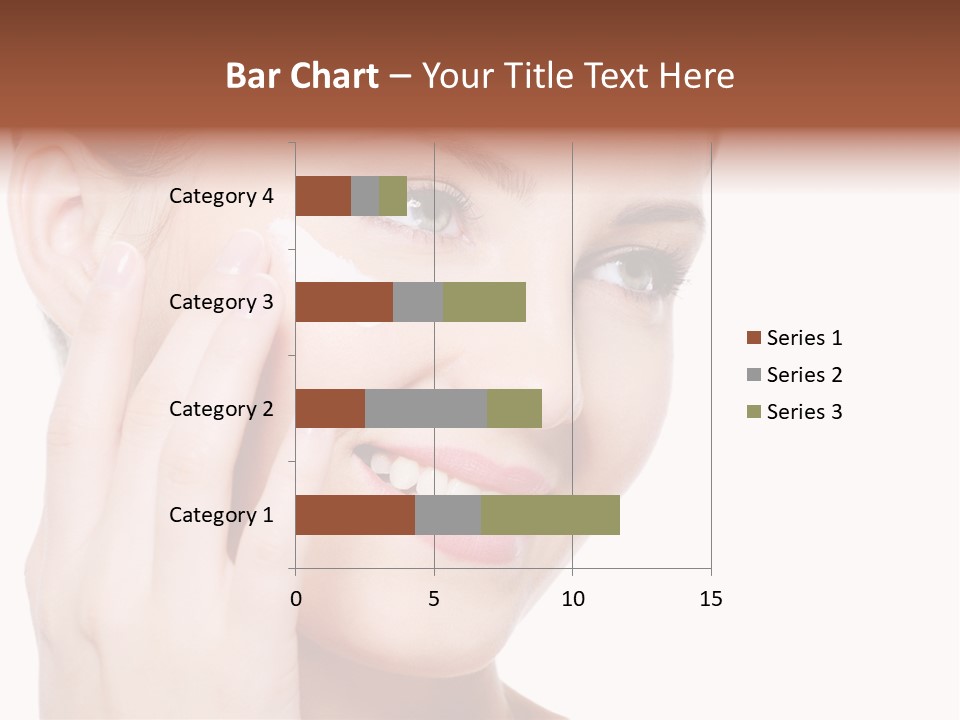 Adult Girl Smile PowerPoint Template