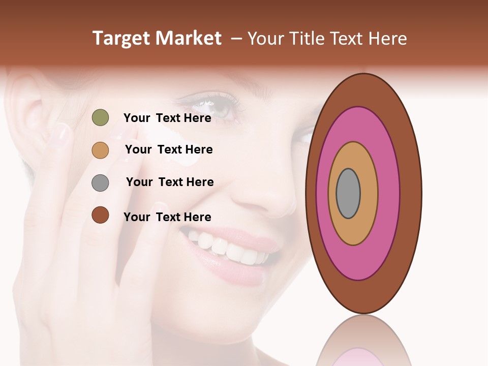 Adult Girl Smile PowerPoint Template