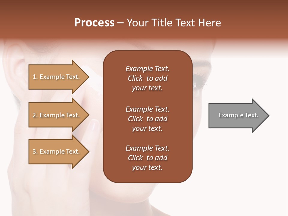 Adult Girl Smile PowerPoint Template