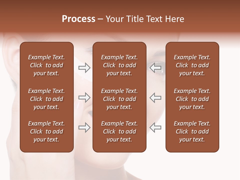 Adult Girl Smile PowerPoint Template