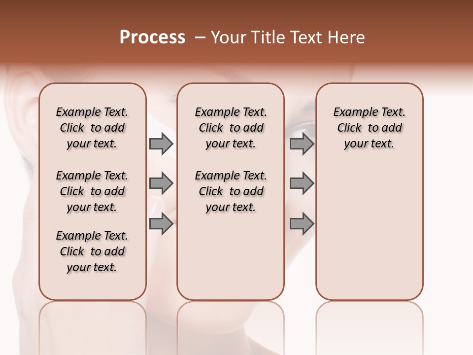 Adult Girl Smile PowerPoint Template