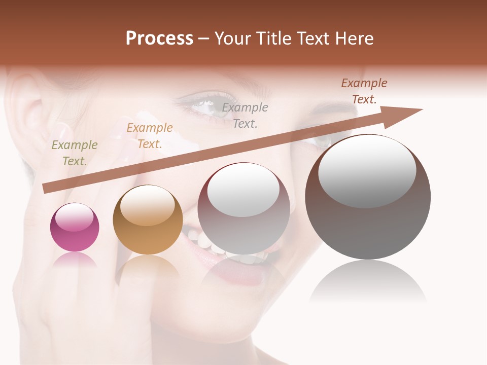 Adult Girl Smile PowerPoint Template