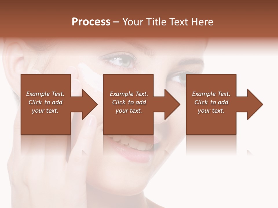 Adult Girl Smile PowerPoint Template