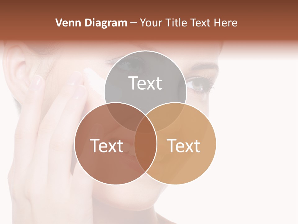 Adult Girl Smile PowerPoint Template