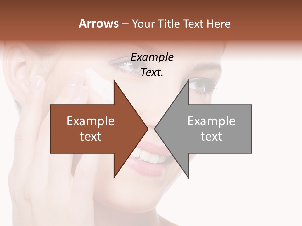 Adult Girl Smile PowerPoint Template