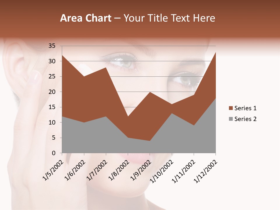 Adult Girl Smile PowerPoint Template