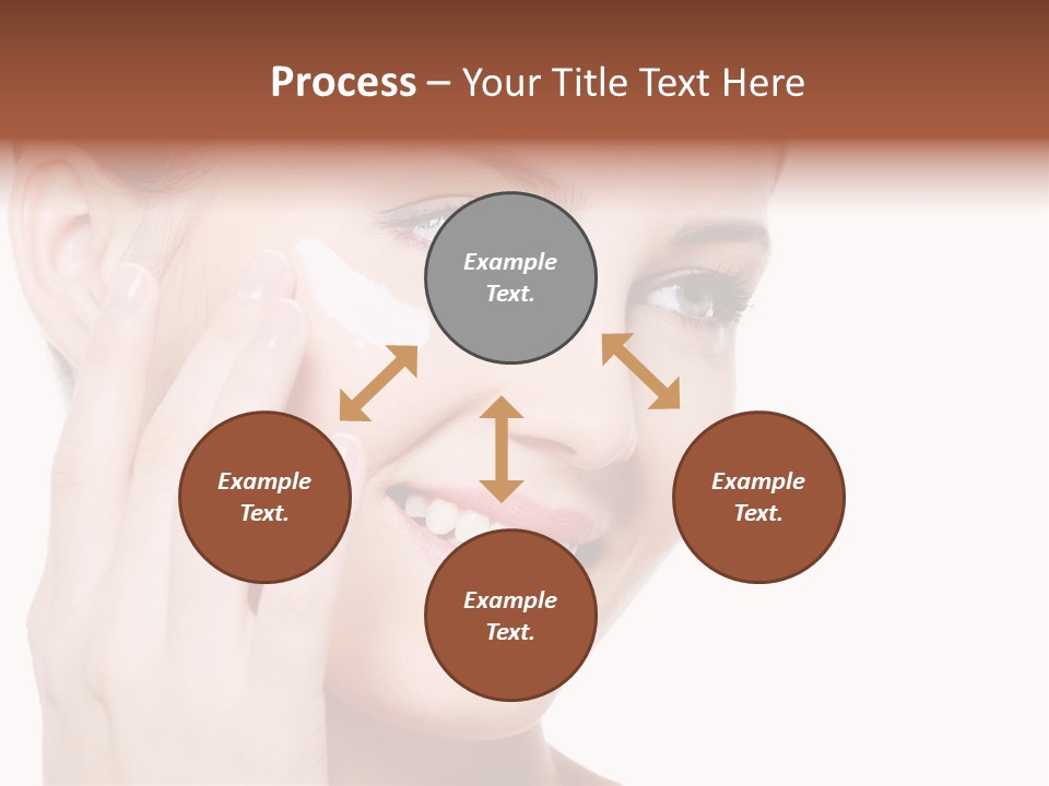 Adult Girl Smile PowerPoint Template