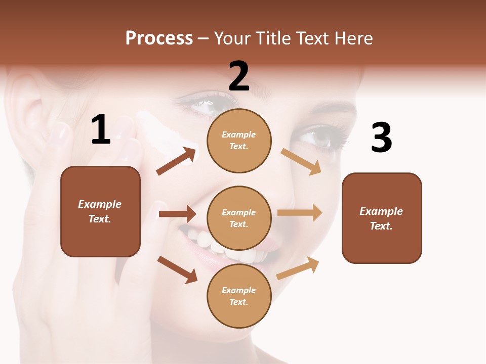 Adult Girl Smile PowerPoint Template