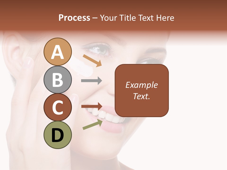 Adult Girl Smile PowerPoint Template