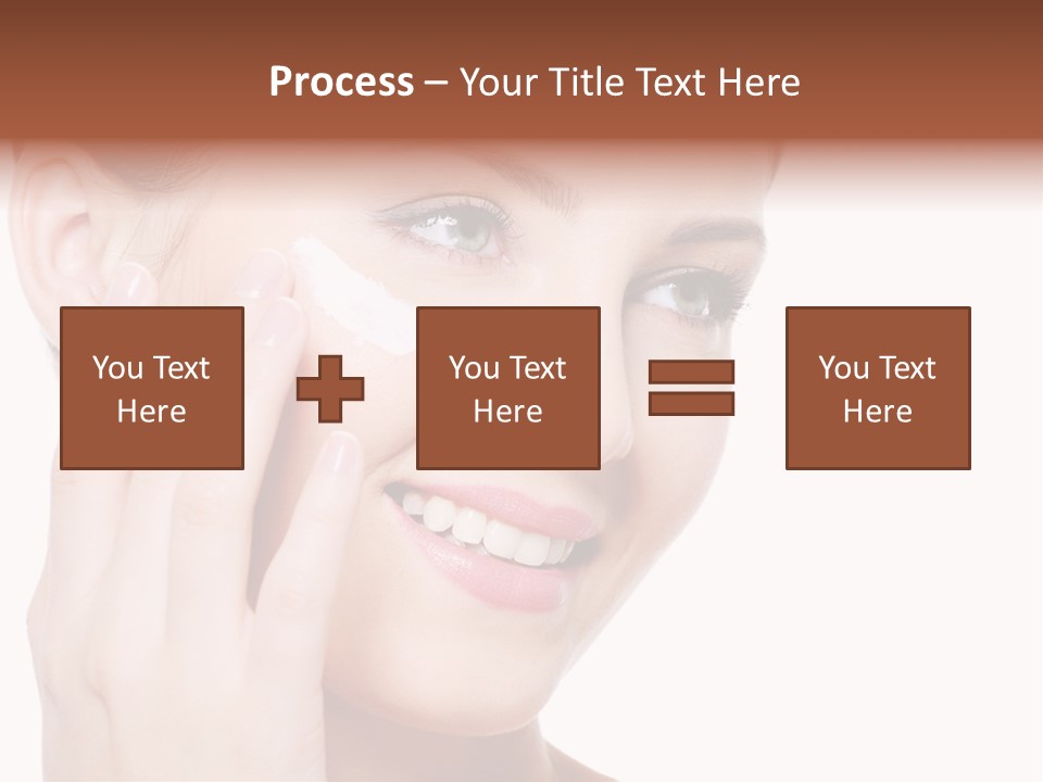 Adult Girl Smile PowerPoint Template