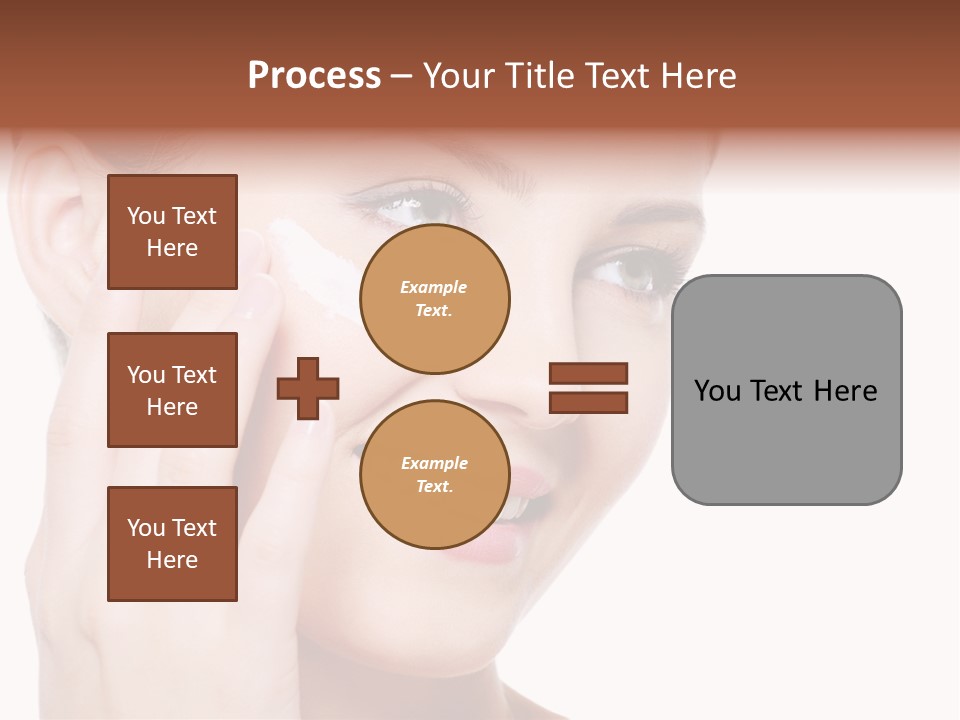 Adult Girl Smile PowerPoint Template