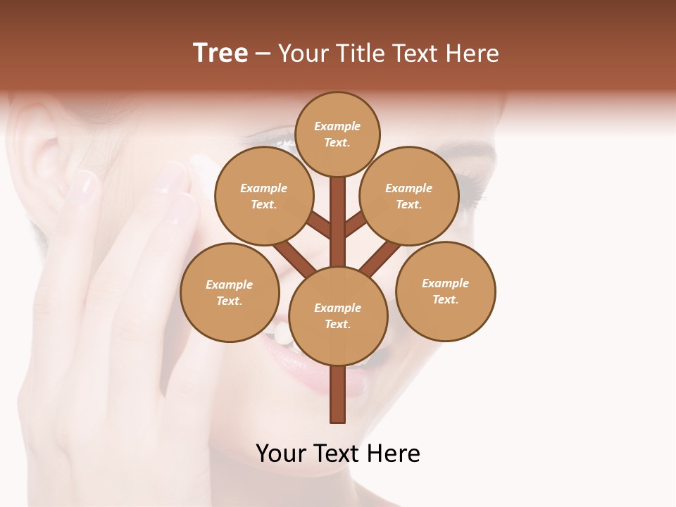 Adult Girl Smile PowerPoint Template