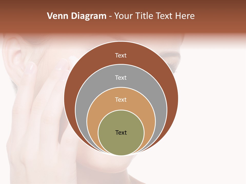 Adult Girl Smile PowerPoint Template
