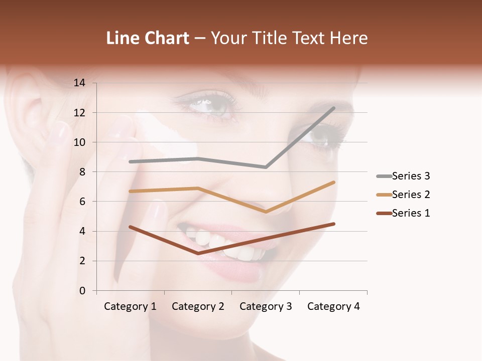 Adult Girl Smile PowerPoint Template