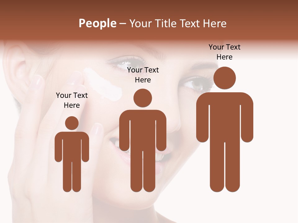 Adult Girl Smile PowerPoint Template